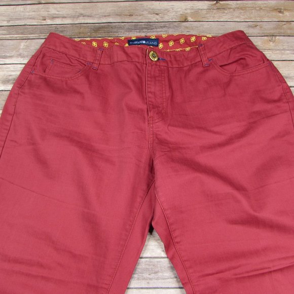 Avenue Jeans Red Wide Leg Size 18 - Picture 5 of 8